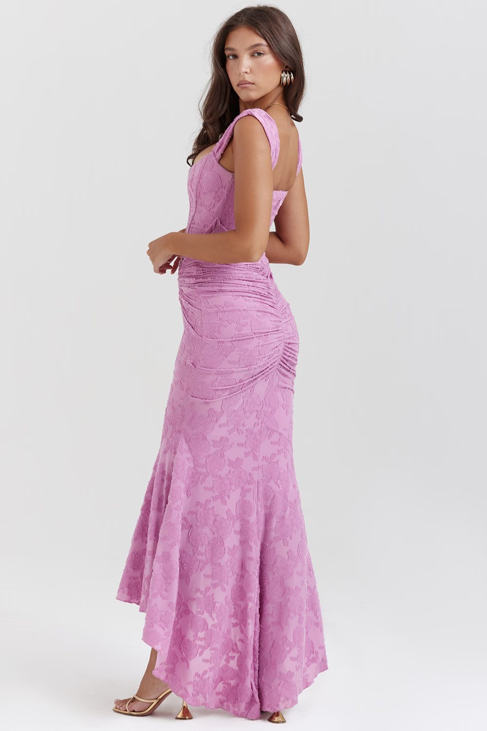 Katerina Dantel Midi Elbise