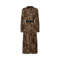 Geneviève Leopar Desenli Midi Elbise
