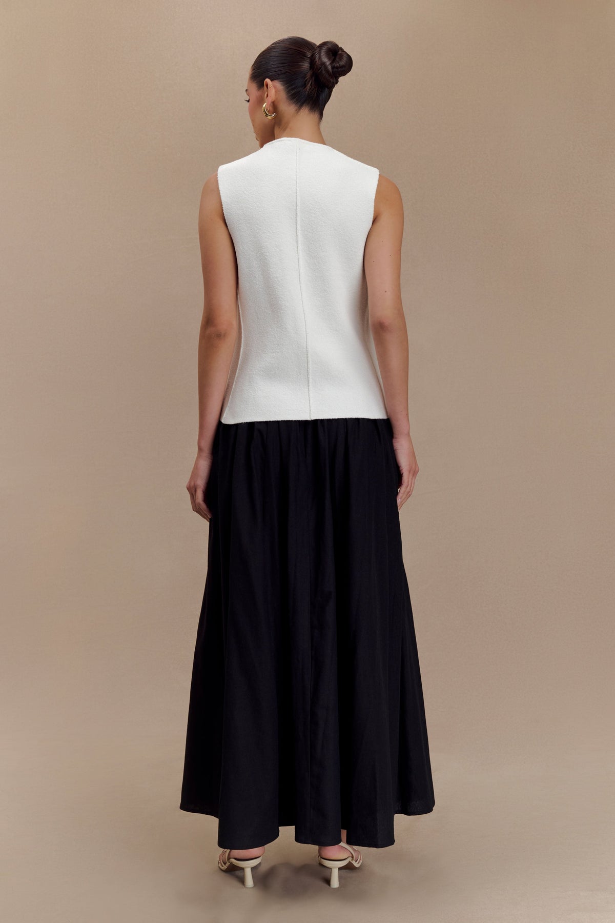 Clarence Keten A-Line Maxi Etek - Siyah