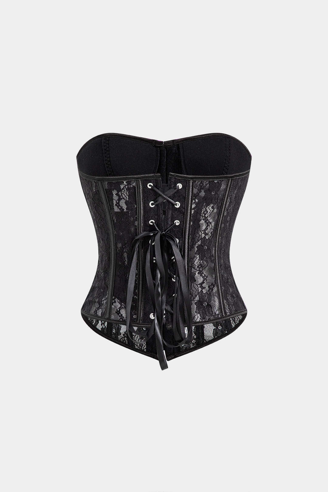 Lace Büstiyer Bağcıklı Korse Top