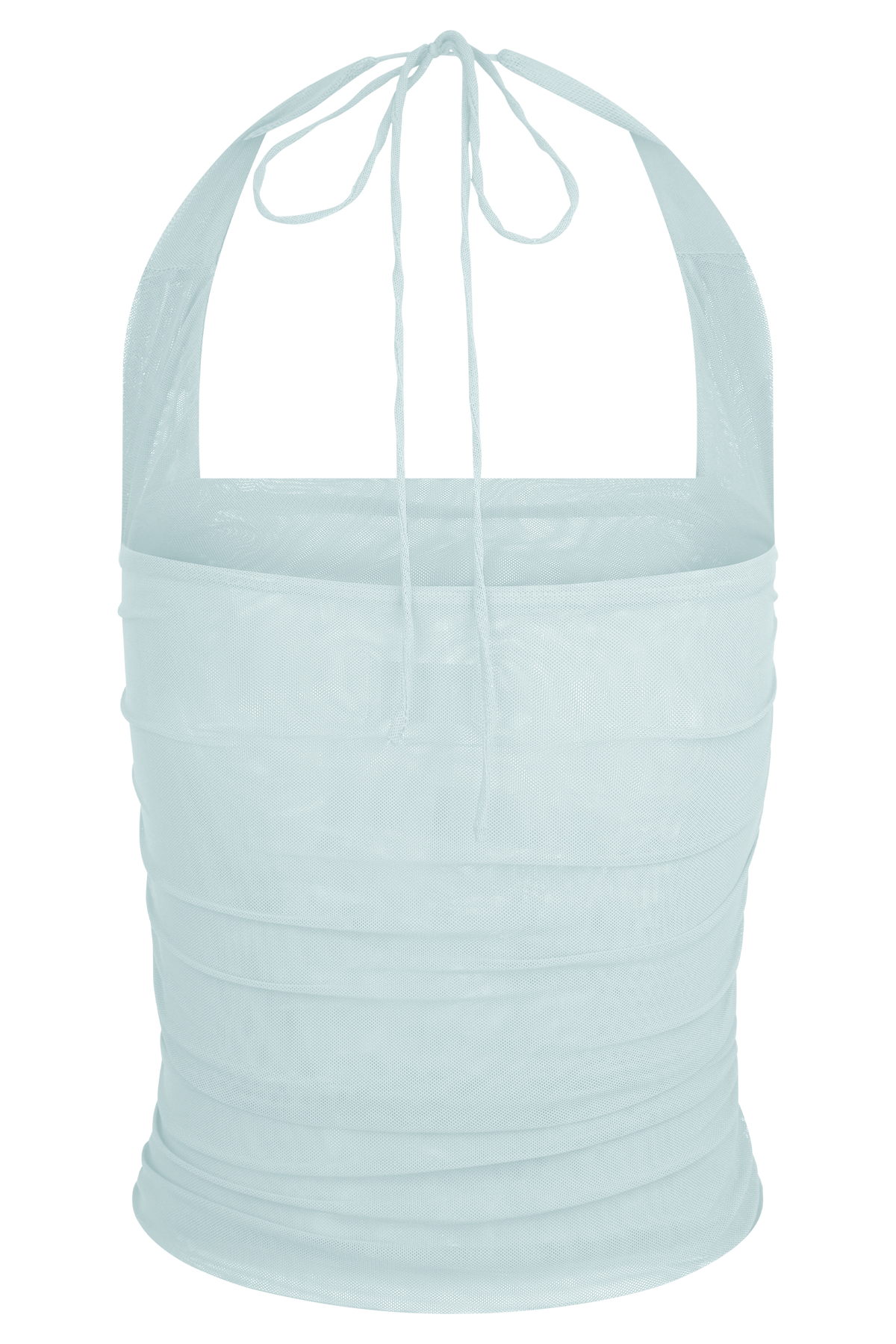 Brooklyn File Crop Top - Soluk Mavi