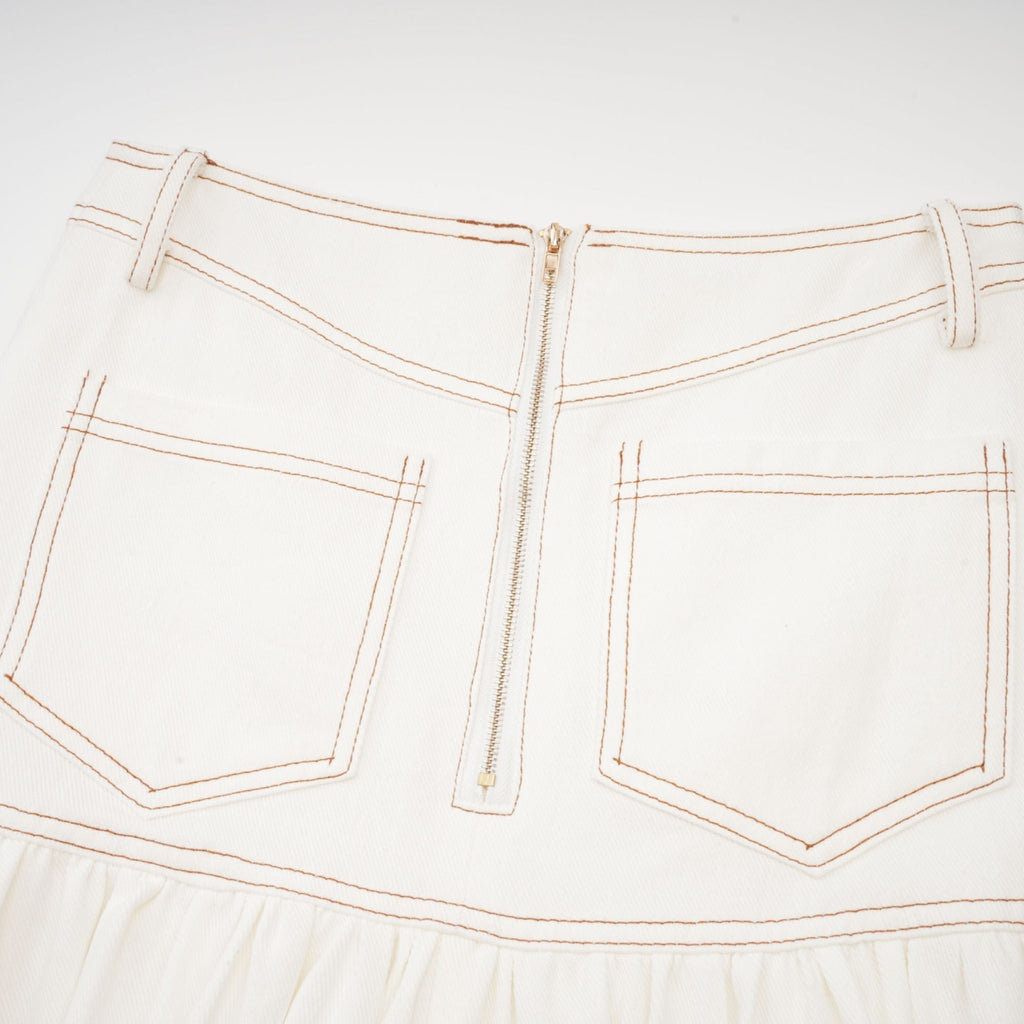 Brielle Denim Üst Ve Etek Eşleştirme Seti