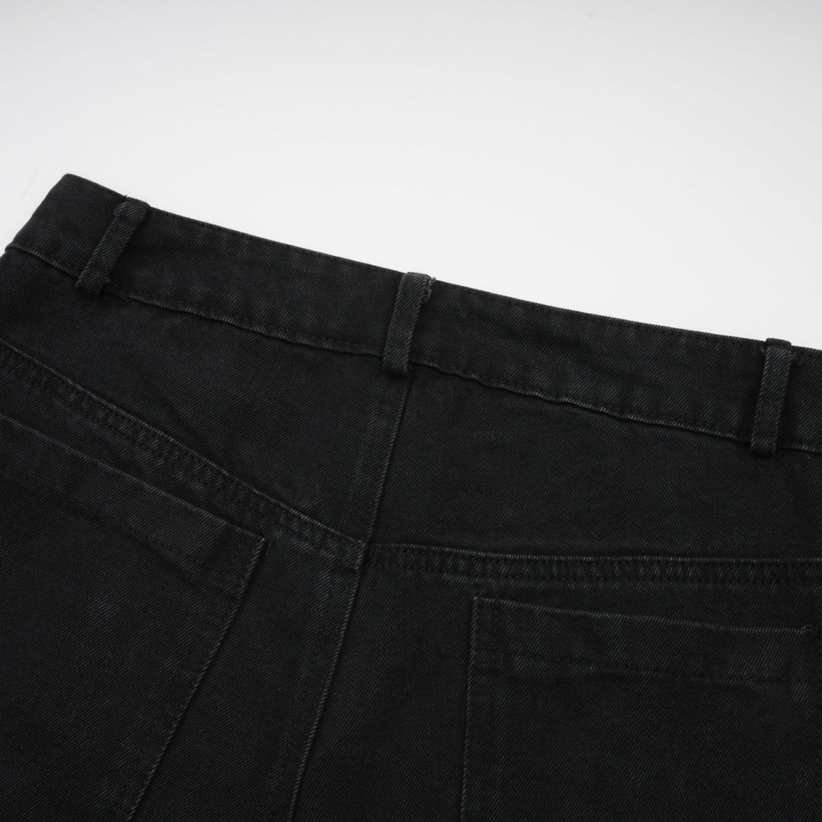 Janelle Düğmeli Düz Paça Jean Pantolon