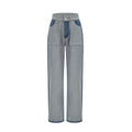 Clothilde Geniş Paça Panelli Jean Pantolon