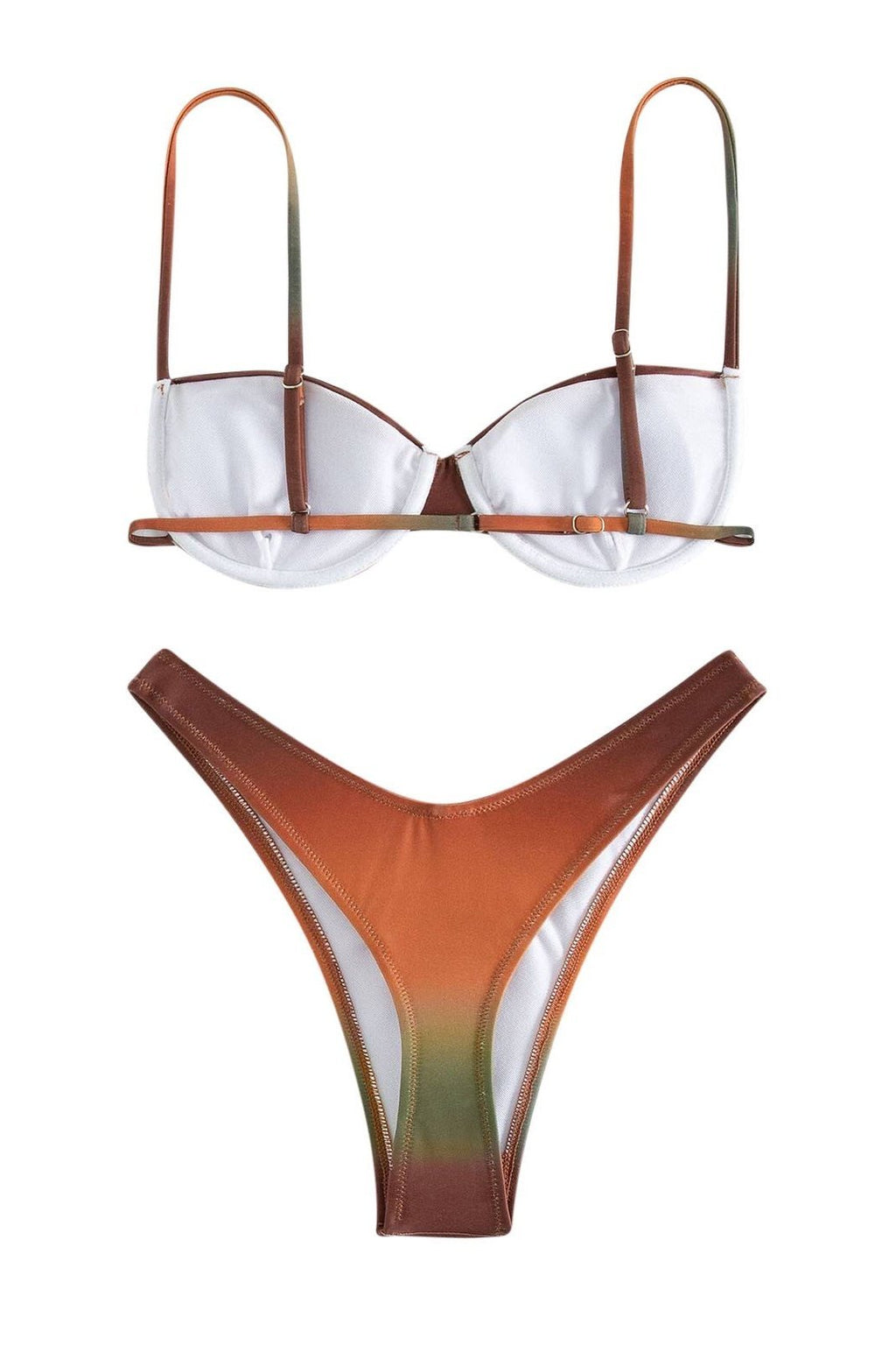 Brook Baskılı Degrade Bikini Takımı