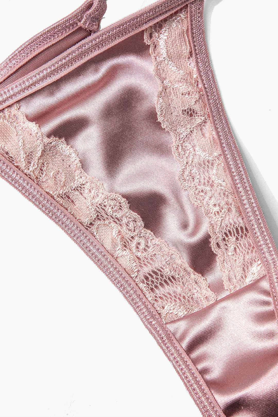 Dantel Saten Pâtçwork İç Giyim Garter Seti