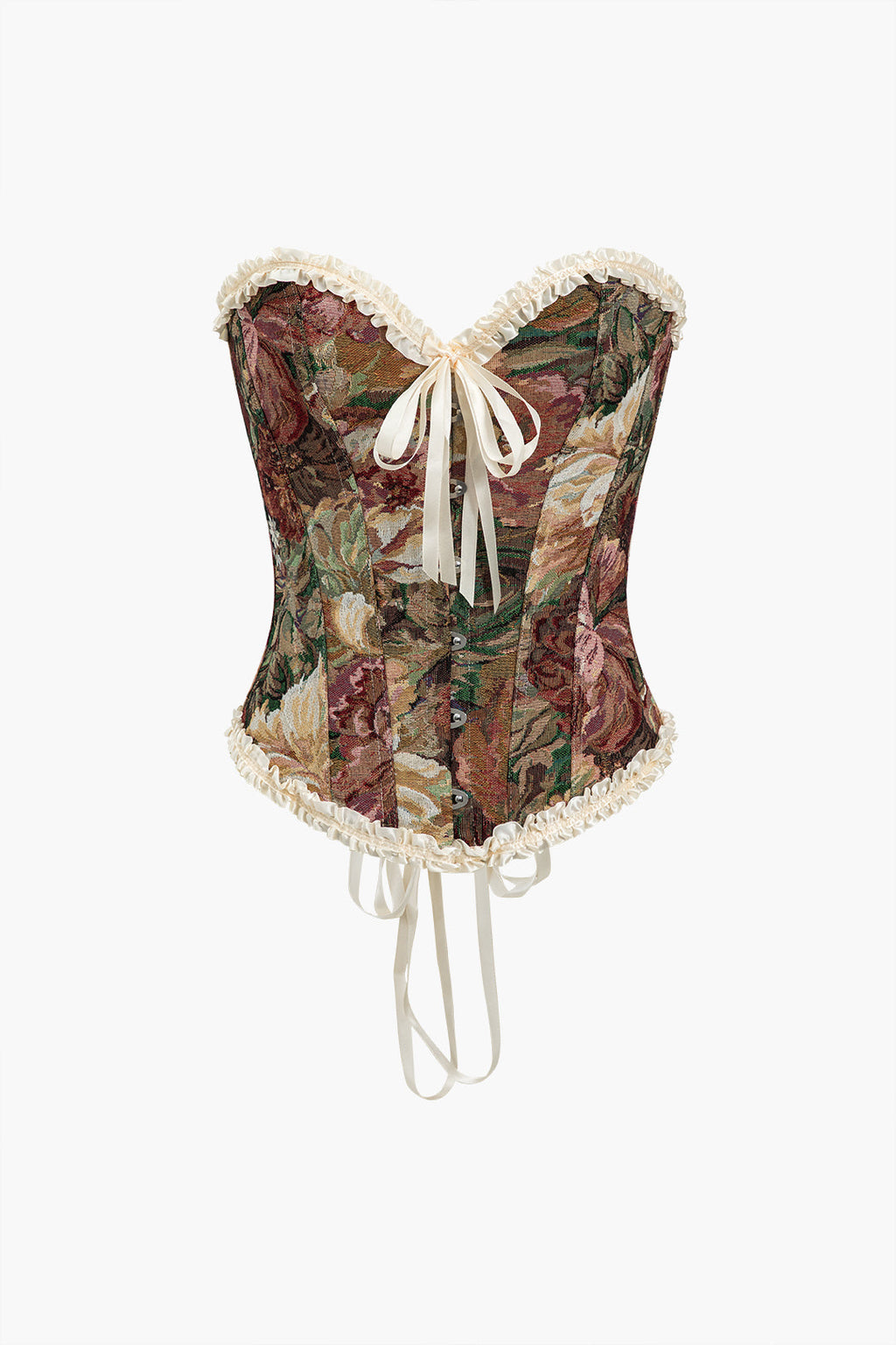 Donna Desenli Straplez Korse Top