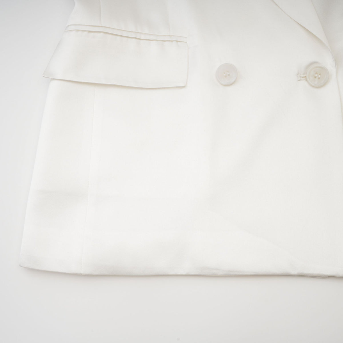 Sylvie Beyaz Kruvaze Blazer