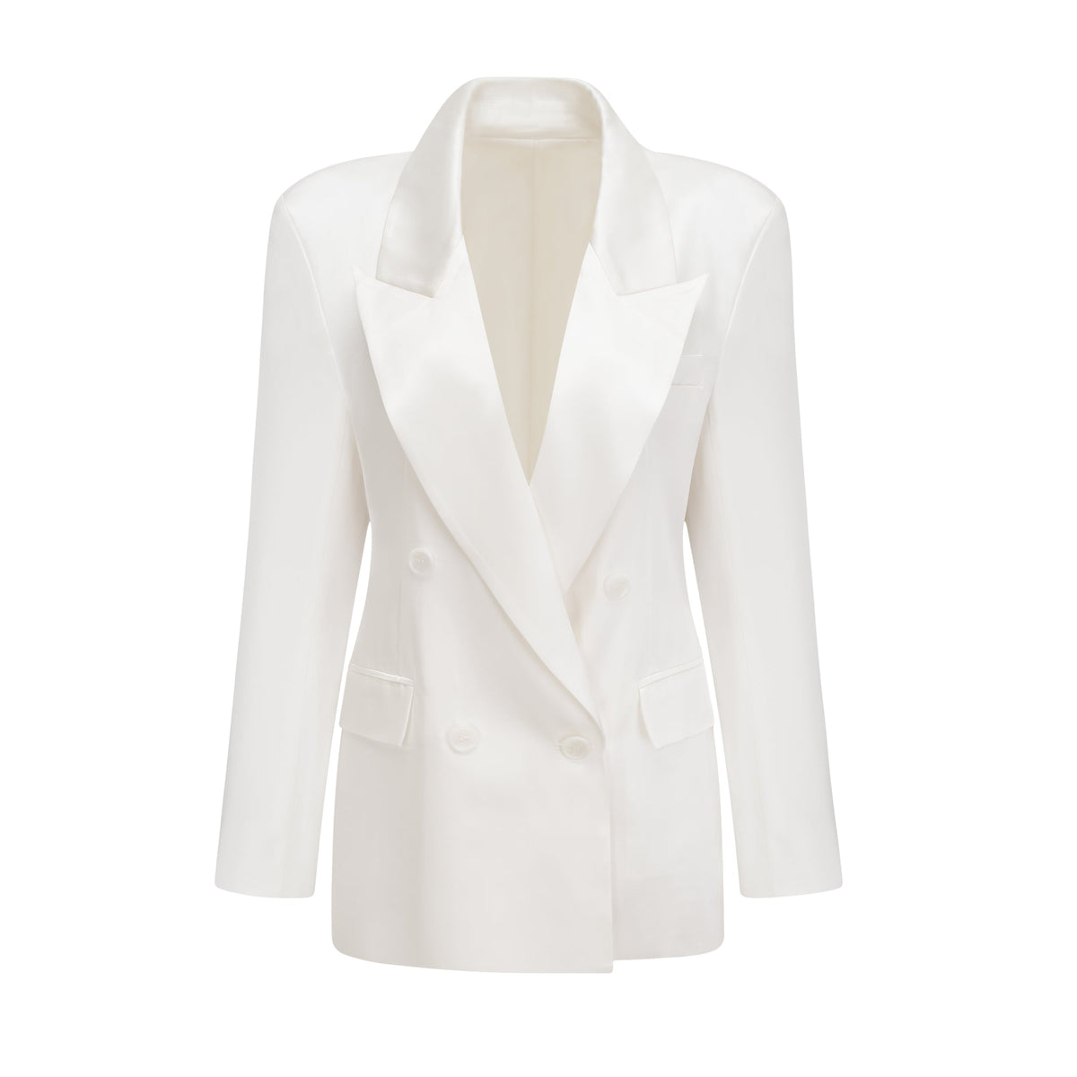 Sylvie Beyaz Kruvaze Blazer